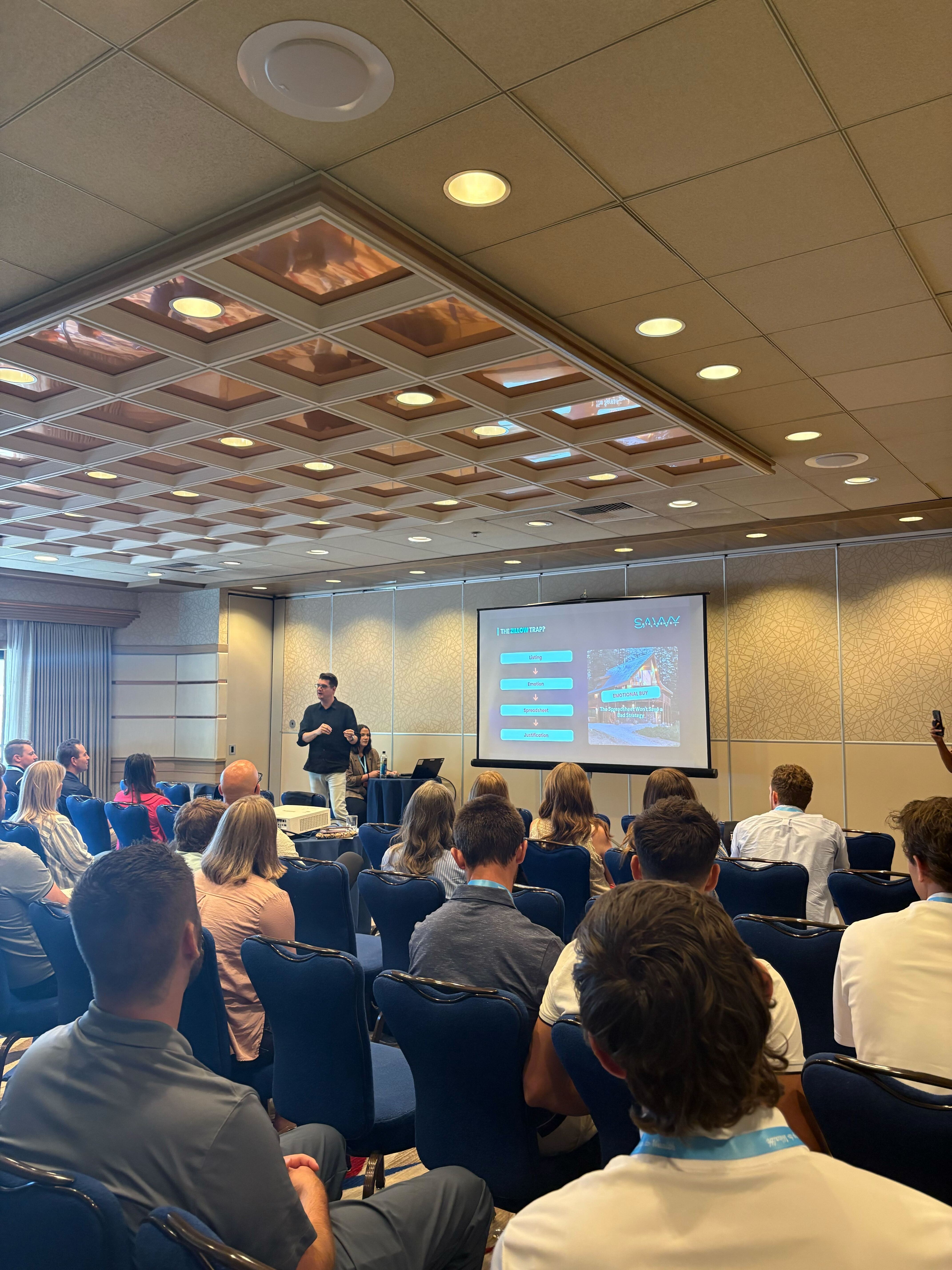 Teaching a session on STR investing at a conference